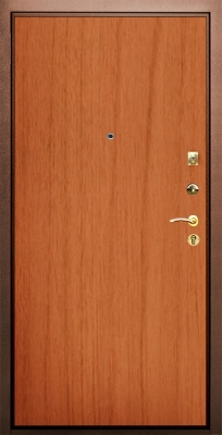Железные двери ламинат- цвет груша