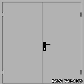Двупольная металлическая дверь в тамбур общего корирода